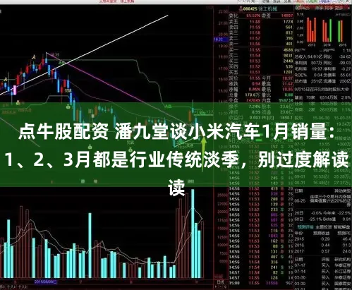 点牛股配资 潘九堂谈小米汽车1月销量：1、2、3月都是行业传统淡季，别过度解读