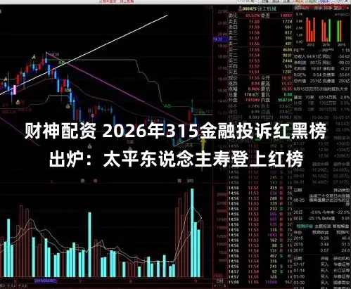 财神配资 2026年315金融投诉红黑榜出炉：太平东说念主寿登上红榜