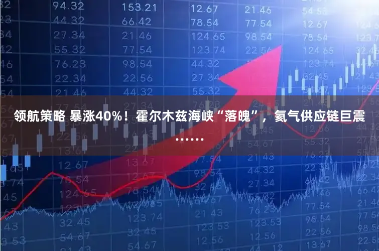 领航策略 暴涨40%！霍尔木兹海峡“落魄”，氦气供应链巨震……